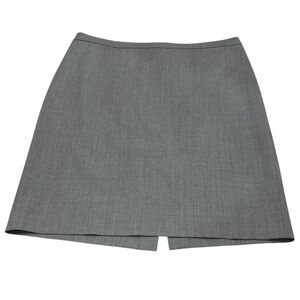 J. Crew Bi-stretch Italian Wool Grey Businesses Skirt Pencil 95905 size 14
